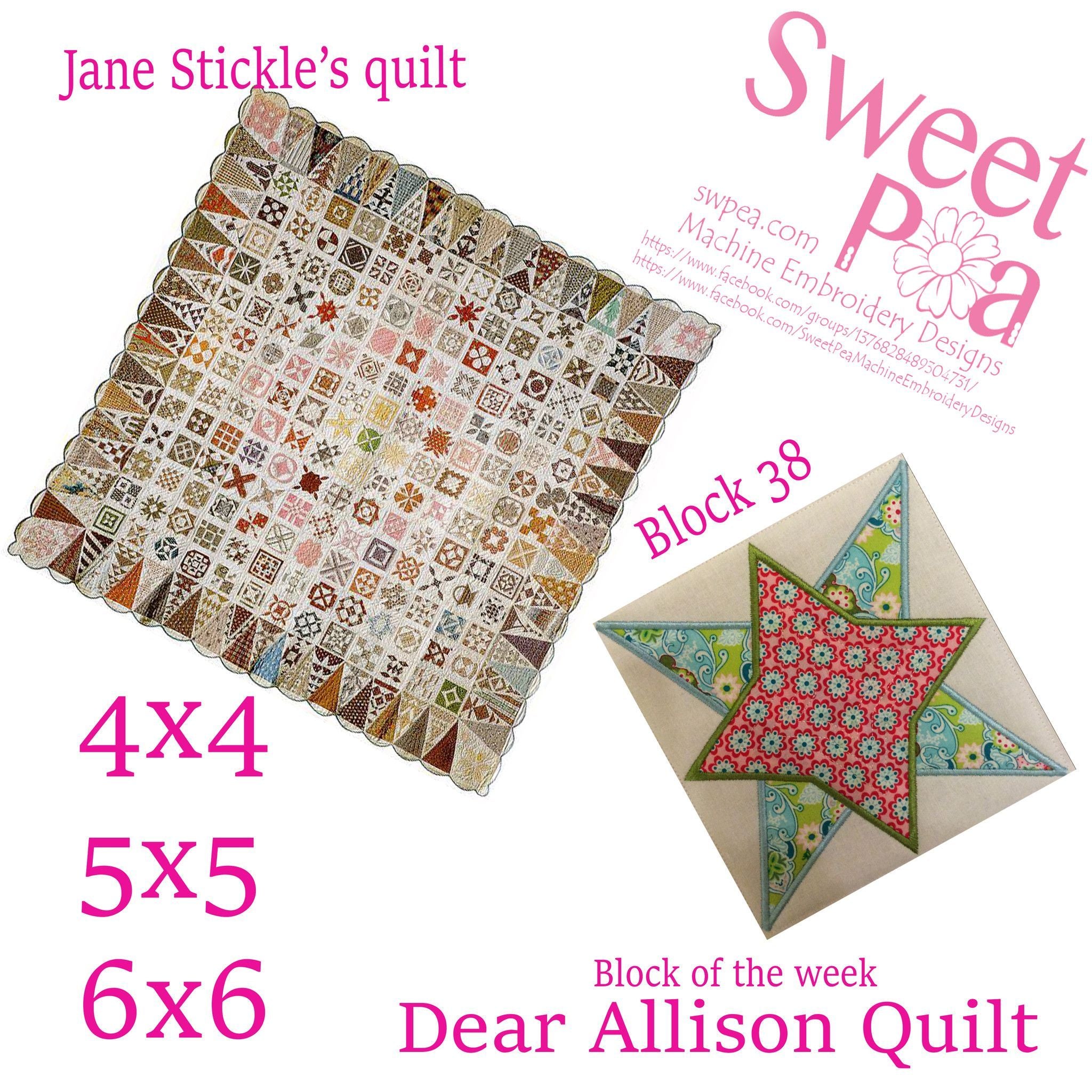 Dear Allison block 38 - Sweet Pea Australia In the hoop machine embroidery designs. in the hoop project, in the hoop embroidery designs, craft in the hoop project, diy in the hoop project, diy craft in the hoop project, in the hoop embroidery patterns, design in the hoop patterns, embroidery designs for in the hoop embroidery projects, best in the hoop machine embroidery designs perfect for all hoops and embroidery machines