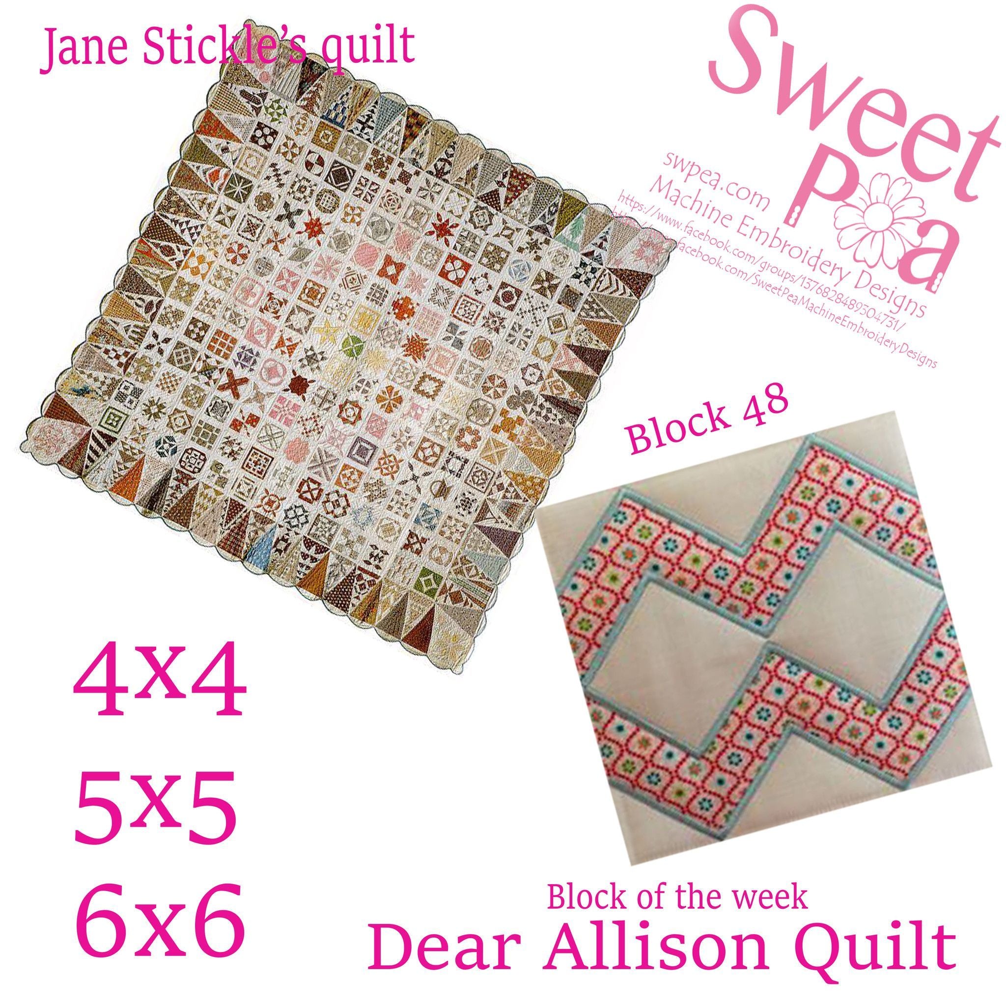 Dear Allison block 48 - Sweet Pea Australia In the hoop machine embroidery designs. in the hoop project, in the hoop embroidery designs, craft in the hoop project, diy in the hoop project, diy craft in the hoop project, in the hoop embroidery patterns, design in the hoop patterns, embroidery designs for in the hoop embroidery projects, best in the hoop machine embroidery designs perfect for all hoops and embroidery machines