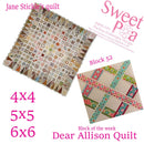 Dear Allison block 52 - Sweet Pea