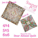 Dear Allison block 29 - Sweet Pea