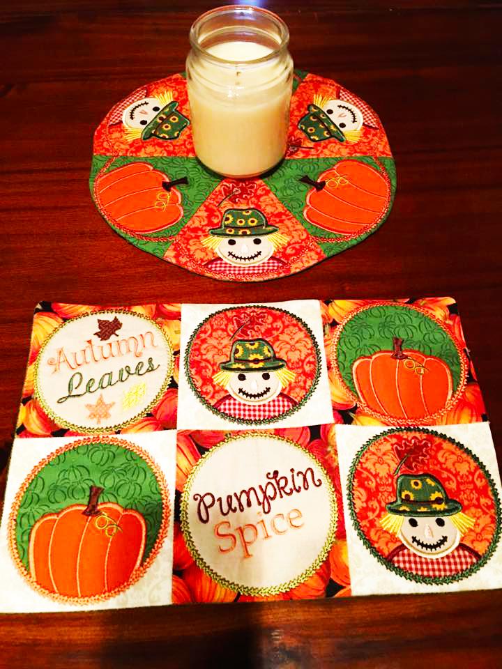 Scarecrow Table Centre 5x5 6x6 7x7 - Sweet Pea Australia In the hoop machine embroidery designs. in the hoop project, in the hoop embroidery designs, craft in the hoop project, diy in the hoop project, diy craft in the hoop project, in the hoop embroidery patterns, design in the hoop patterns, embroidery designs for in the hoop embroidery projects, best in the hoop machine embroidery designs perfect for all hoops and embroidery machines