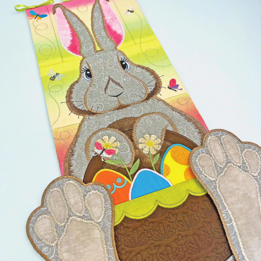 Easter Bunny Hanger 5x7 6x10 7x12 - Sweet Pea Australia In the hoop machine embroidery designs. in the hoop project, in the hoop embroidery designs, craft in the hoop project, diy in the hoop project, diy craft in the hoop project, in the hoop embroidery patterns, design in the hoop patterns, embroidery designs for in the hoop embroidery projects, best in the hoop machine embroidery designs perfect for all hoops and embroidery machines