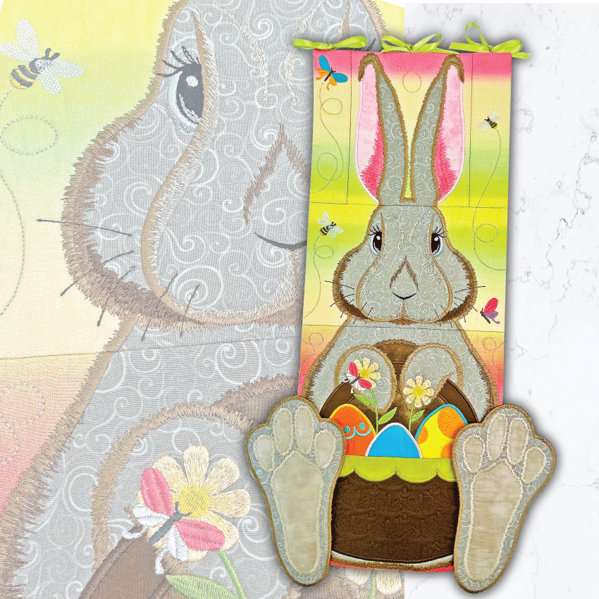 Easter Bunny Hanger 5x7 6x10 7x12 - Sweet Pea Australia In the hoop machine embroidery designs. in the hoop project, in the hoop embroidery designs, craft in the hoop project, diy in the hoop project, diy craft in the hoop project, in the hoop embroidery patterns, design in the hoop patterns, embroidery designs for in the hoop embroidery projects, best in the hoop machine embroidery designs perfect for all hoops and embroidery machines