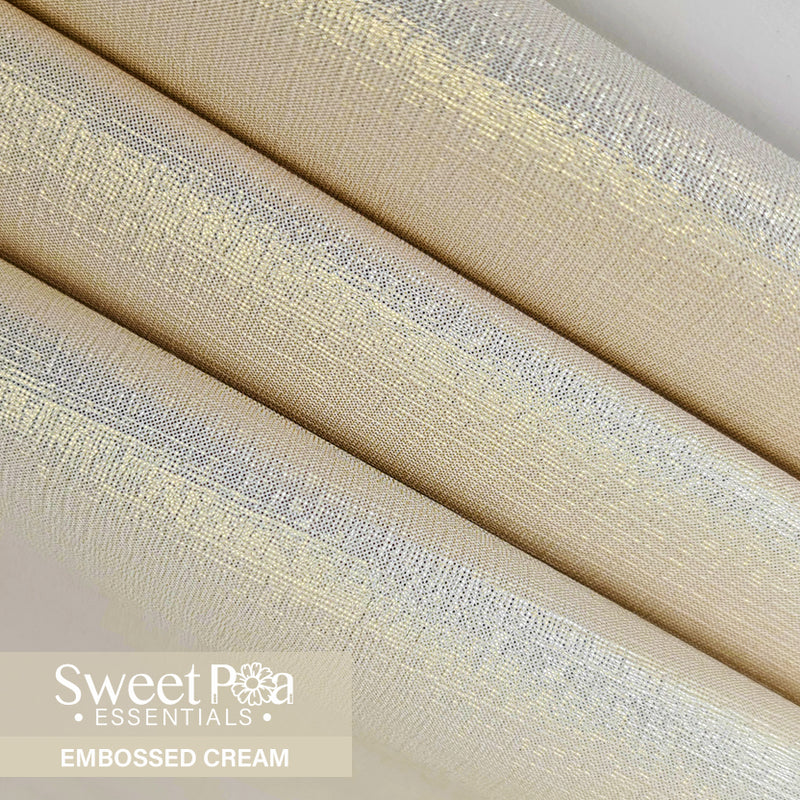 Perfect Pro™ Faux Leather - Embossed Cream 0.8mm | Sweet Pea.