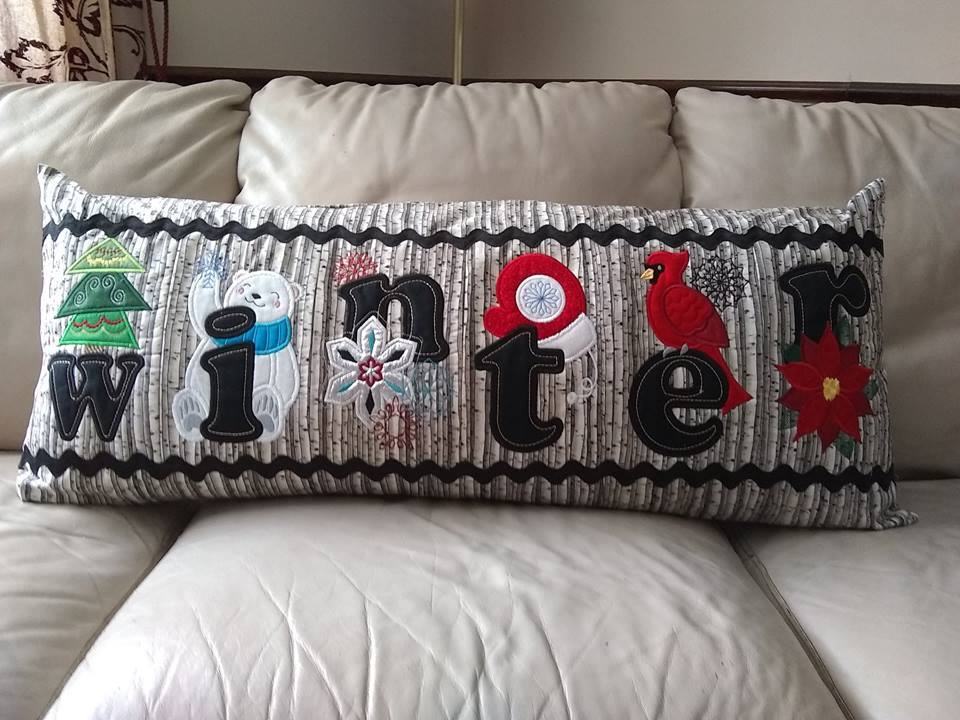 Winter Flag or Table Runner 4x4 5x7 6x10 8x12 - Sweet Pea Australia In the hoop machine embroidery designs. in the hoop project, in the hoop embroidery designs, craft in the hoop project, diy in the hoop project, diy craft in the hoop project, in the hoop embroidery patterns, design in the hoop patterns, embroidery designs for in the hoop embroidery projects, best in the hoop machine embroidery designs perfect for all hoops and embroidery machines