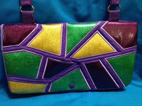Mosaic Flap Shoulder Bag 5x7 6x10 7x12 9x12 8x8 - Sweet Pea