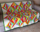 Spinning Top Block and Quilt 4x4 5x5 6x6 7x7 8x8 - Sweet Pea