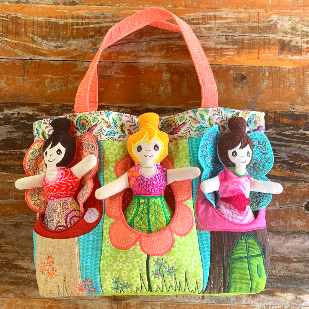 Fairy Pocket Bag 5x7 6x10 8x12 - Sweet Pea Australia In the hoop machine embroidery designs. in the hoop project, in the hoop embroidery designs, craft in the hoop project, diy in the hoop project, diy craft in the hoop project, in the hoop embroidery patterns, design in the hoop patterns, embroidery designs for in the hoop embroidery projects, best in the hoop machine embroidery designs perfect for all hoops and embroidery machines