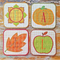 Fall Coasters 4x4 5x5 6x6 - Sweet Pea In The Hoop Machine Embroidery Design