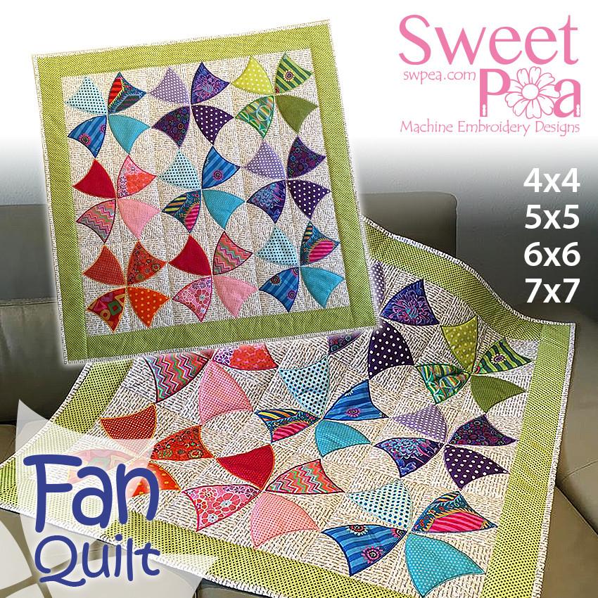 Fan quilt 4x4 5x5 6x6 7x7 - Sweet Pea Australia In the hoop machine embroidery designs. in the hoop project, in the hoop embroidery designs, craft in the hoop project, diy in the hoop project, diy craft in the hoop project, in the hoop embroidery patterns, design in the hoop patterns, embroidery designs for in the hoop embroidery projects, best in the hoop machine embroidery designs perfect for all hoops and embroidery machines