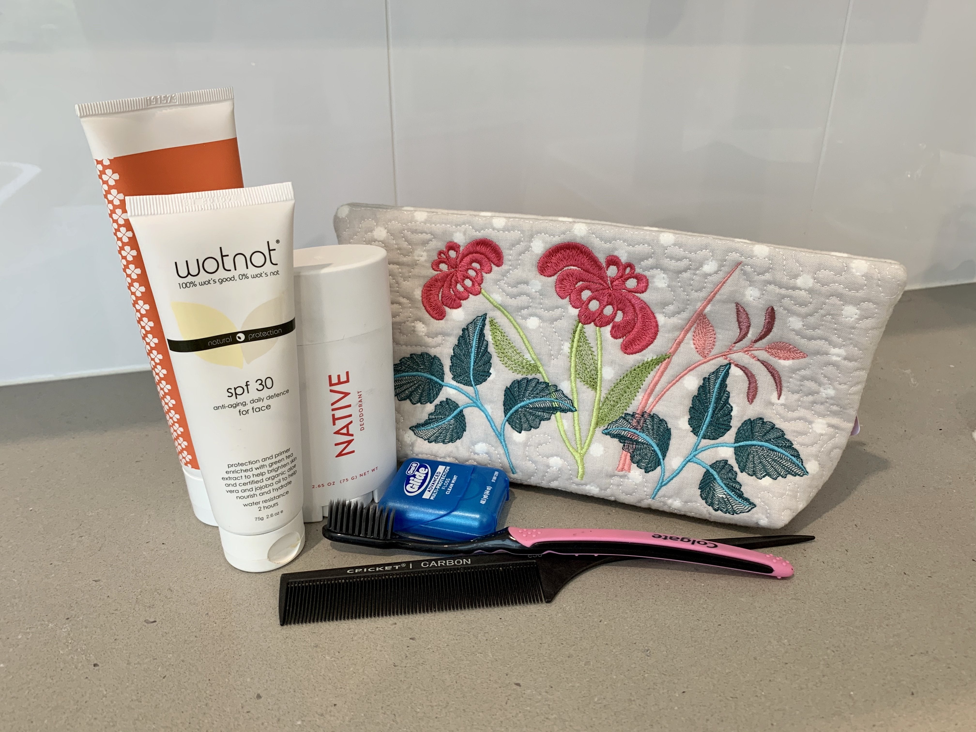 Floral Cosmetic Bag 5x7 6x10 7x12 - Sweet Pea Australia In the hoop machine embroidery designs. in the hoop project, in the hoop embroidery designs, craft in the hoop project, diy in the hoop project, diy craft in the hoop project, in the hoop embroidery patterns, design in the hoop patterns, embroidery designs for in the hoop embroidery projects, best in the hoop machine embroidery designs perfect for all hoops and embroidery machines