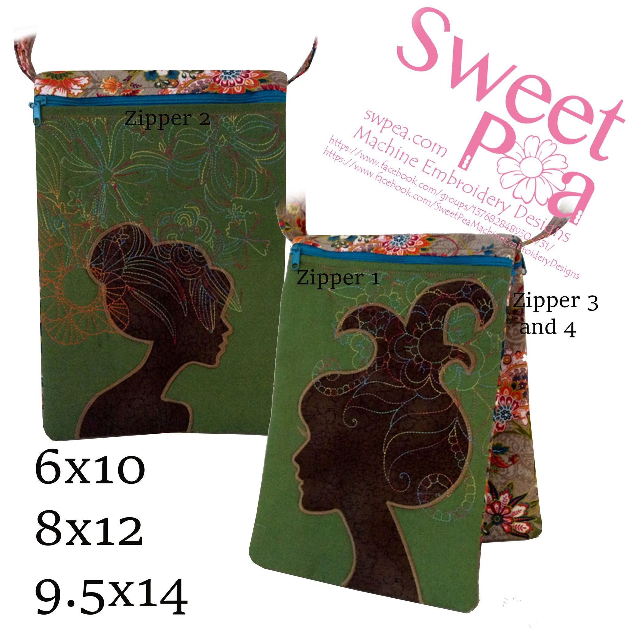 Four Way Purse 6x10 8x12 and 9.5x14 - Sweet Pea Australia In the hoop machine embroidery designs. in the hoop project, in the hoop embroidery designs, craft in the hoop project, diy in the hoop project, diy craft in the hoop project, in the hoop embroidery patterns, design in the hoop patterns, embroidery designs for in the hoop embroidery projects, best in the hoop machine embroidery designs perfect for all hoops and embroidery machines