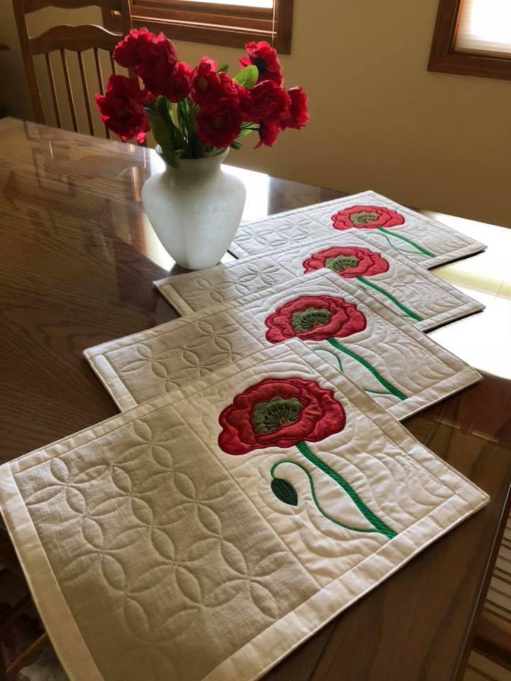 Poppy Flower Block Add-on 5x7 6x10 8x12 - Sweet Pea Australia In the hoop machine embroidery designs. in the hoop project, in the hoop embroidery designs, craft in the hoop project, diy in the hoop project, diy craft in the hoop project, in the hoop embroidery patterns, design in the hoop patterns, embroidery designs for in the hoop embroidery projects, best in the hoop machine embroidery designs perfect for all hoops and embroidery machines