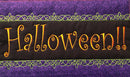 Witch table runner 6x10 7x12 in the hoop machine embroidery design - Sweet Pea