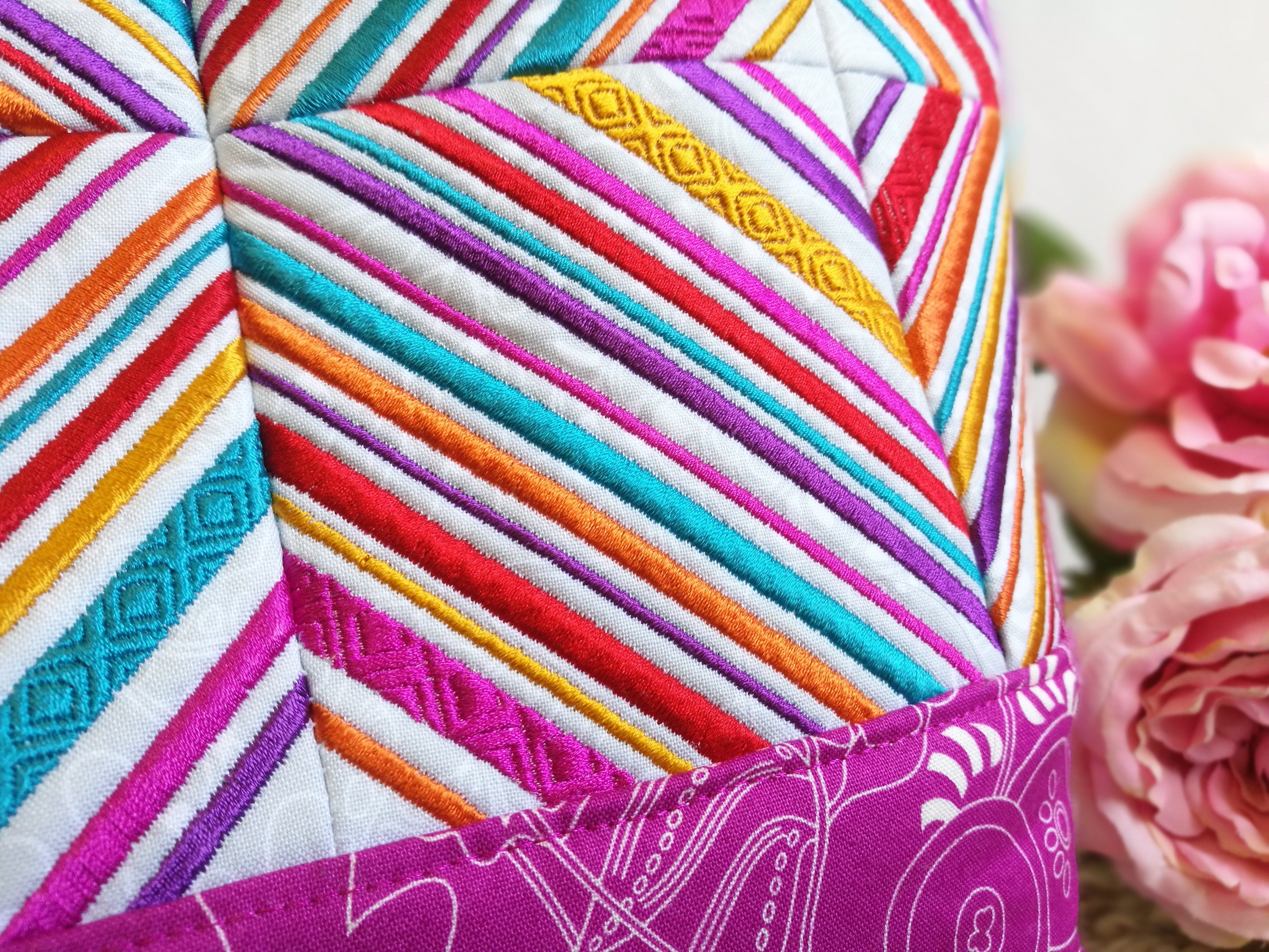 Zigzag Tote Bag 4x4 5x5 6x6 - Sweet Pea Australia In the hoop machine embroidery designs. in the hoop project, in the hoop embroidery designs, craft in the hoop project, diy in the hoop project, diy craft in the hoop project, in the hoop embroidery patterns, design in the hoop patterns, embroidery designs for in the hoop embroidery projects, best in the hoop machine embroidery designs perfect for all hoops and embroidery machines