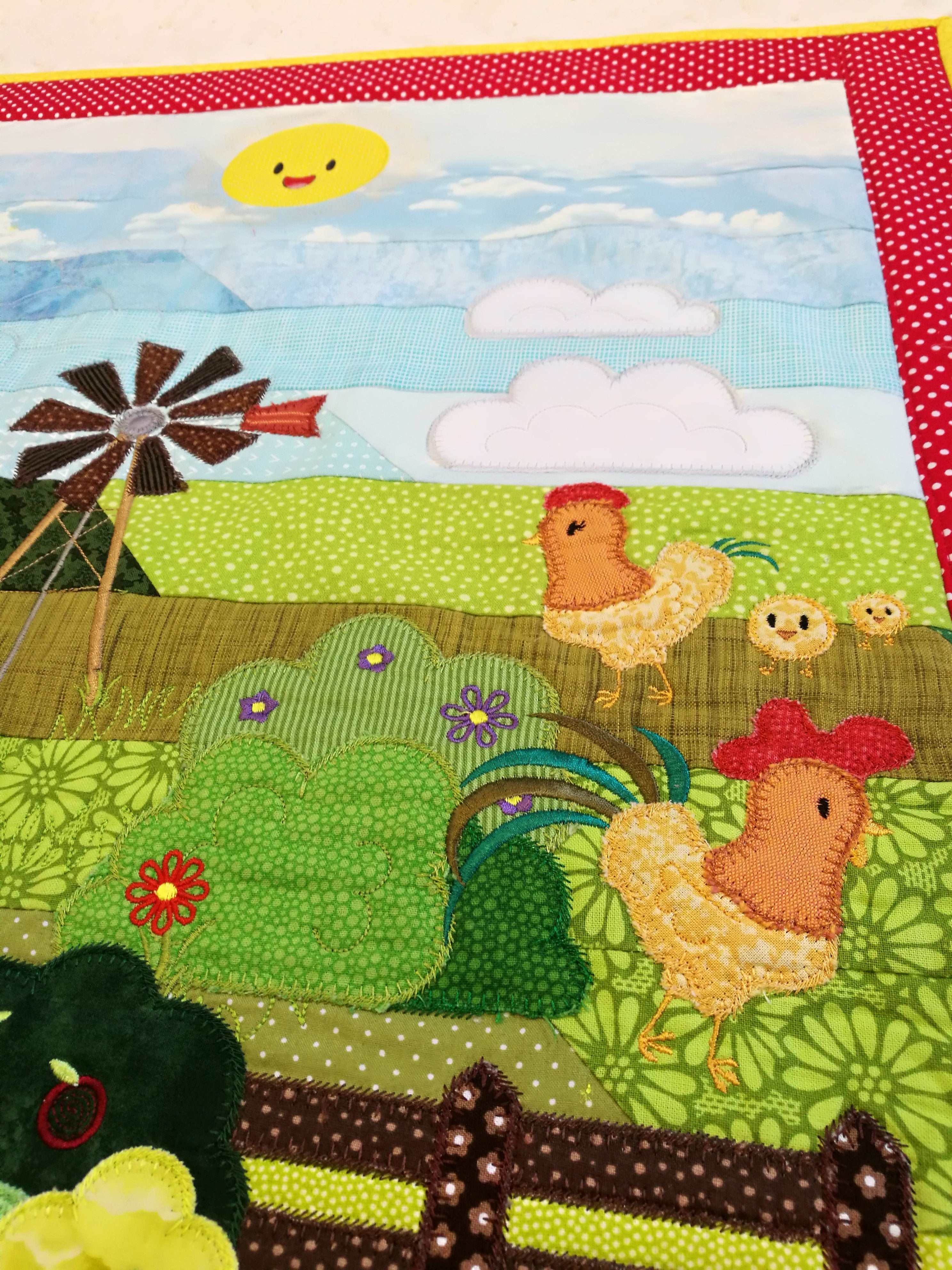 Farm Animals (Floating) Quilt 5x7 - Sweet Pea Australia In the hoop machine embroidery designs. in the hoop project, in the hoop embroidery designs, craft in the hoop project, diy in the hoop project, diy craft in the hoop project, in the hoop embroidery patterns, design in the hoop patterns, embroidery designs for in the hoop embroidery projects, best in the hoop machine embroidery designs perfect for all hoops and embroidery machines