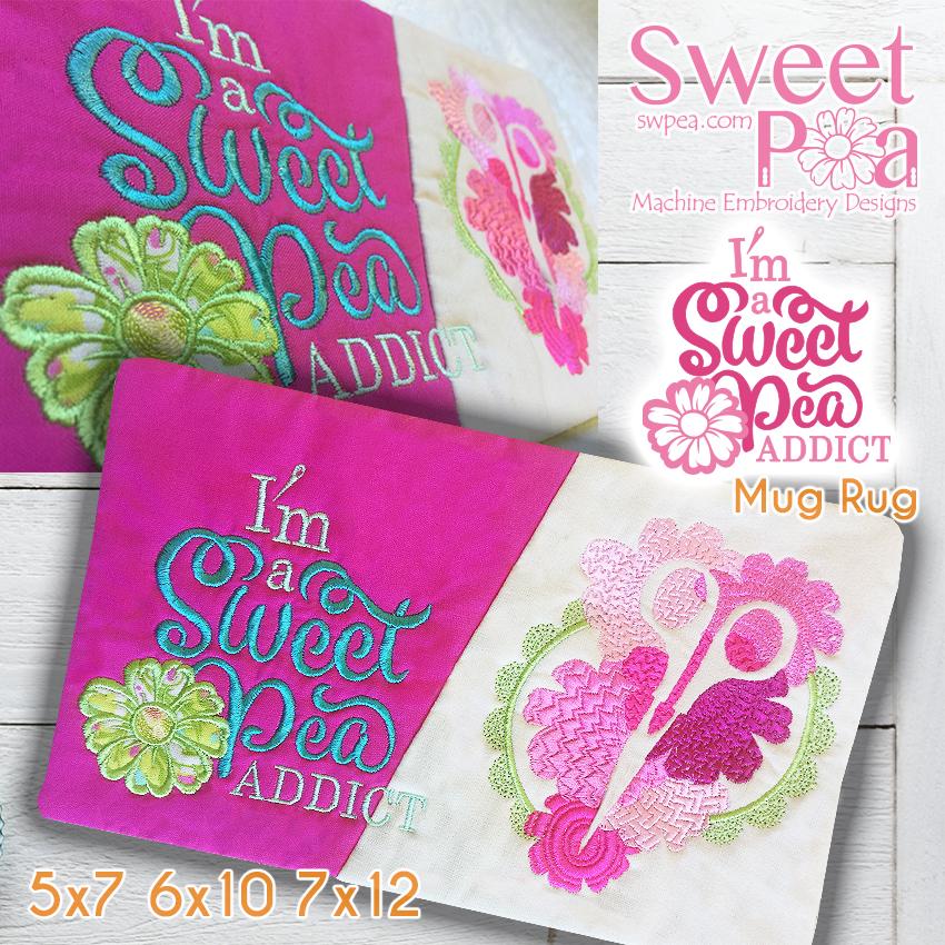 Sweet Pea Addicts Set - Sweet Pea Australia In the hoop machine embroidery designs. in the hoop project, in the hoop embroidery designs, craft in the hoop project, diy in the hoop project, diy craft in the hoop project, in the hoop embroidery patterns, design in the hoop patterns, embroidery designs for in the hoop embroidery projects, best in the hoop machine embroidery designs perfect for all hoops and embroidery machines