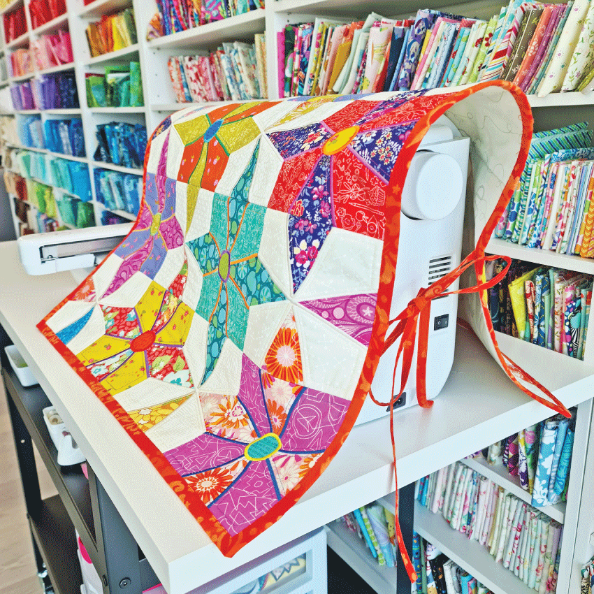 Jackie's Star Sewing Machine Cover and Quilt Block 4x4 5x5 6x6 and 7x7 - Sweet Pea Australia In the hoop machine embroidery designs. in the hoop project, in the hoop embroidery designs, craft in the hoop project, diy in the hoop project, diy craft in the hoop project, in the hoop embroidery patterns, design in the hoop patterns, embroidery designs for in the hoop embroidery projects, best in the hoop machine embroidery designs perfect for all hoops and embroidery machines