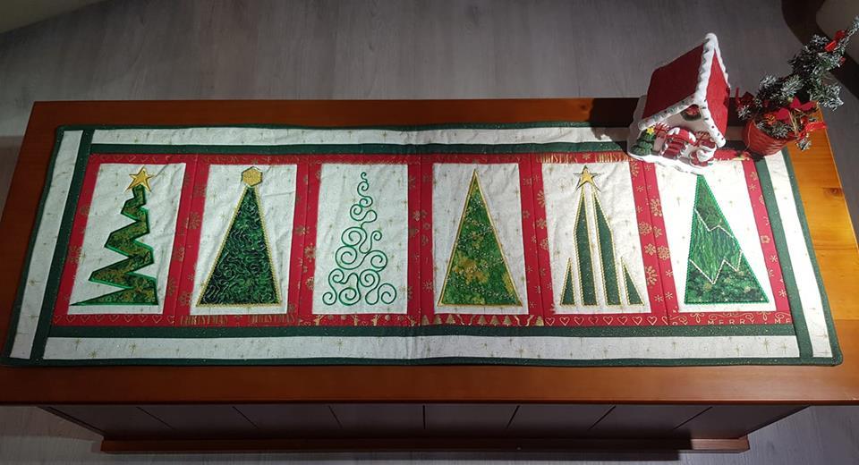 Christmas Tree Table Runner 5x7 6x10 8x12 - Sweet Pea Australia In the hoop machine embroidery designs. in the hoop project, in the hoop embroidery designs, craft in the hoop project, diy in the hoop project, diy craft in the hoop project, in the hoop embroidery patterns, design in the hoop patterns, embroidery designs for in the hoop embroidery projects, best in the hoop machine embroidery designs perfect for all hoops and embroidery machines
