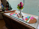 Easter Egg Basket Table Runner 5x7 6x10 7x12 - Sweet Pea In The Hoop Machine Embroidery Design hoop machine embroidery designs, embroidery patterns, embroidery set, embroidery appliqué, hoop embroidery designs, small hoop designs, the best in the hoop machine embroidery designs, the best in the hoop sewing and embroidery designs