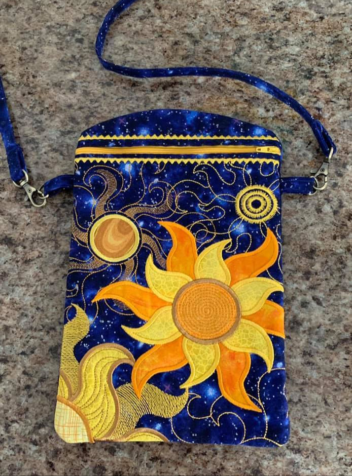 Sunflower Cosmos Zipper Bag 6x10 7x12 8x12 9.5x14 and 10.6x16 - Sweet Pea Australia In the hoop machine embroidery designs. in the hoop project, in the hoop embroidery designs, craft in the hoop project, diy in the hoop project, diy craft in the hoop project, in the hoop embroidery patterns, design in the hoop patterns, embroidery designs for in the hoop embroidery projects, best in the hoop machine embroidery designs perfect for all hoops and embroidery machines