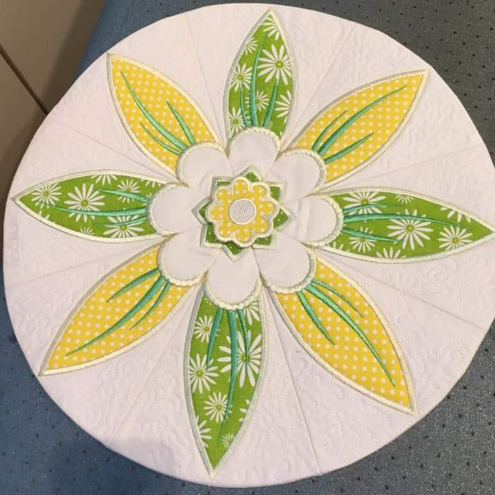 Flower Table Centre 5x7 6x10 7x12 - Sweet Pea Australia In the hoop machine embroidery designs. in the hoop project, in the hoop embroidery designs, craft in the hoop project, diy in the hoop project, diy craft in the hoop project, in the hoop embroidery patterns, design in the hoop patterns, embroidery designs for in the hoop embroidery projects, best in the hoop machine embroidery designs perfect for all hoops and embroidery machines