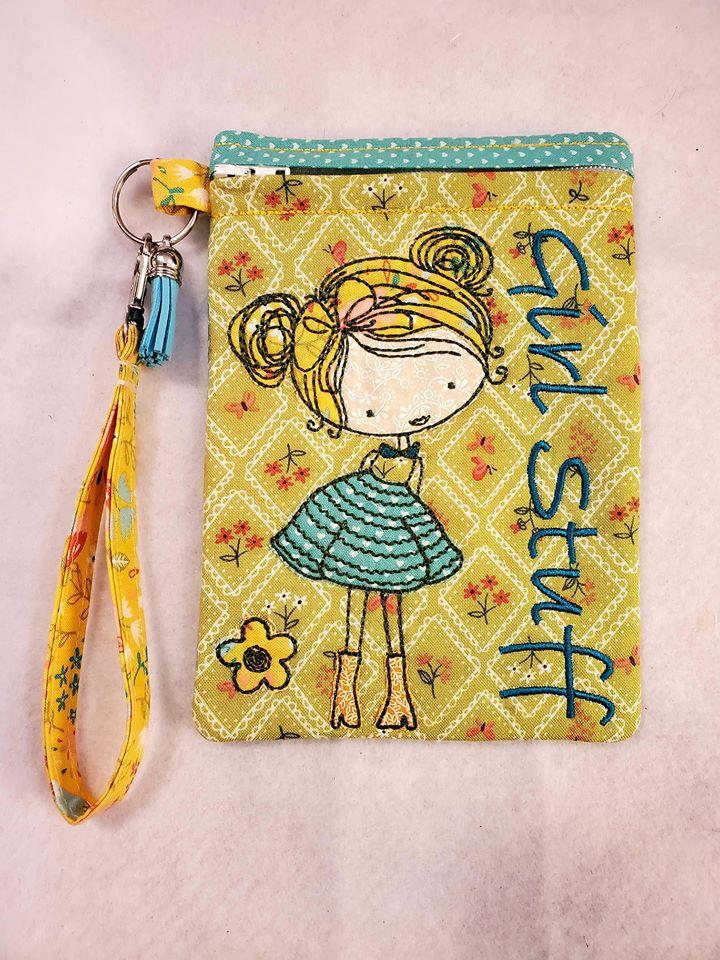 Girl Stuff Zipper Purse 5x7 - Sweet Pea Australia In the hoop machine embroidery designs. in the hoop project, in the hoop embroidery designs, craft in the hoop project, diy in the hoop project, diy craft in the hoop project, in the hoop embroidery patterns, design in the hoop patterns, embroidery designs for in the hoop embroidery projects, best in the hoop machine embroidery designs perfect for all hoops and embroidery machines