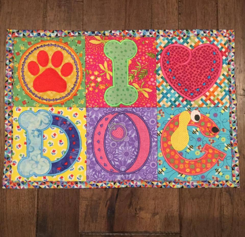 Dog Food Mat 4x4 5x5 6x6 - Sweet Pea Australia In the hoop machine embroidery designs. in the hoop project, in the hoop embroidery designs, craft in the hoop project, diy in the hoop project, diy craft in the hoop project, in the hoop embroidery patterns, design in the hoop patterns, embroidery designs for in the hoop embroidery projects, best in the hoop machine embroidery designs perfect for all hoops and embroidery machines