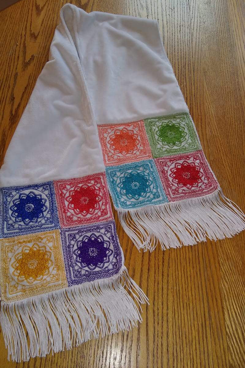 Granny Square Scarf 4x4 5x5 - Sweet Pea Australia In the hoop machine embroidery designs. in the hoop project, in the hoop embroidery designs, craft in the hoop project, diy in the hoop project, diy craft in the hoop project, in the hoop embroidery patterns, design in the hoop patterns, embroidery designs for in the hoop embroidery projects, best in the hoop machine embroidery designs perfect for all hoops and embroidery machines