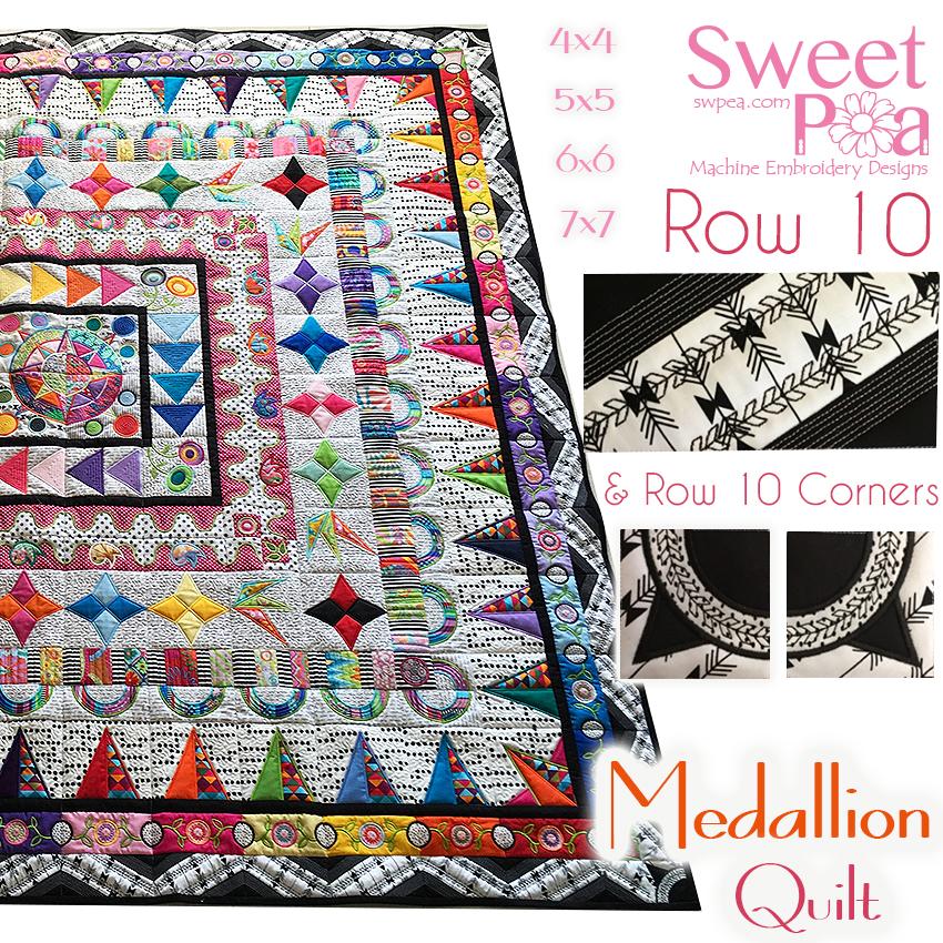 Medallion BOM Sew Along Quilt Block 10 and Corner Block 10 - Sweet Pea Australia In the hoop machine embroidery designs. in the hoop project, in the hoop embroidery designs, craft in the hoop project, diy in the hoop project, diy craft in the hoop project, in the hoop embroidery patterns, design in the hoop patterns, embroidery designs for in the hoop embroidery projects, best in the hoop machine embroidery designs perfect for all hoops and embroidery machines