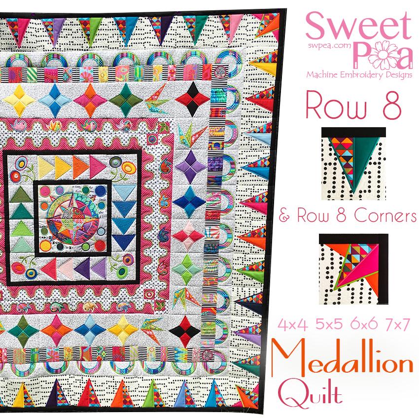 Medallion BOM Sew Along Quilt Block 8 and Corner Block 8 - Sweet Pea Australia In the hoop machine embroidery designs. in the hoop project, in the hoop embroidery designs, craft in the hoop project, diy in the hoop project, diy craft in the hoop project, in the hoop embroidery patterns, design in the hoop patterns, embroidery designs for in the hoop embroidery projects, best in the hoop machine embroidery designs perfect for all hoops and embroidery machines