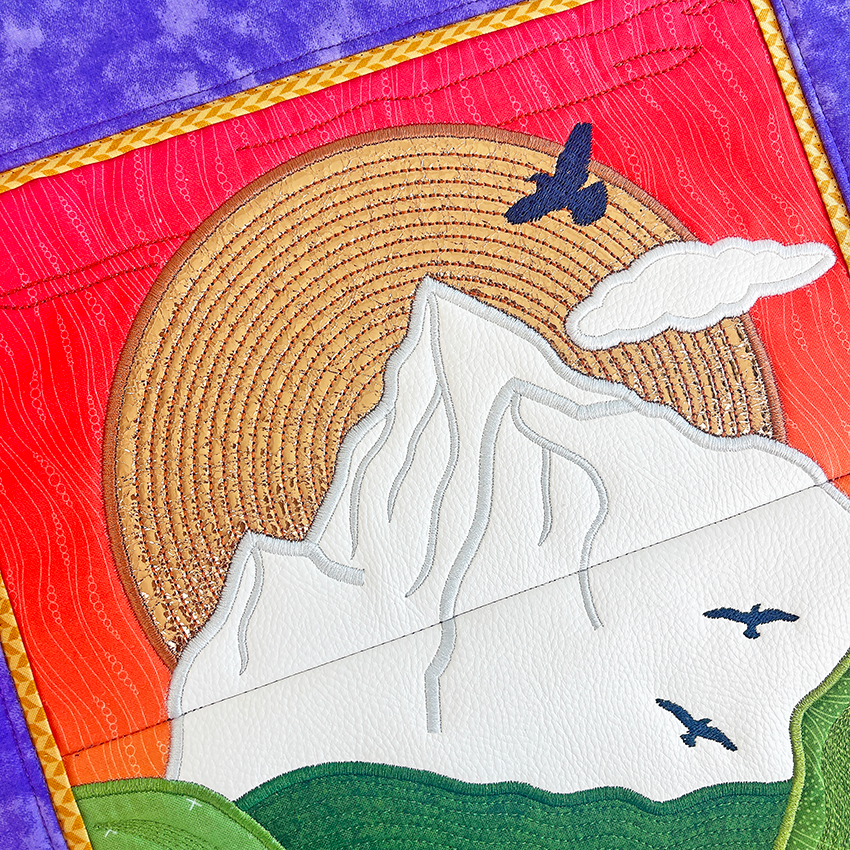 Mountain Camping Hanger 5x7 6x10 7x12 In the hoop machine embroidery designs