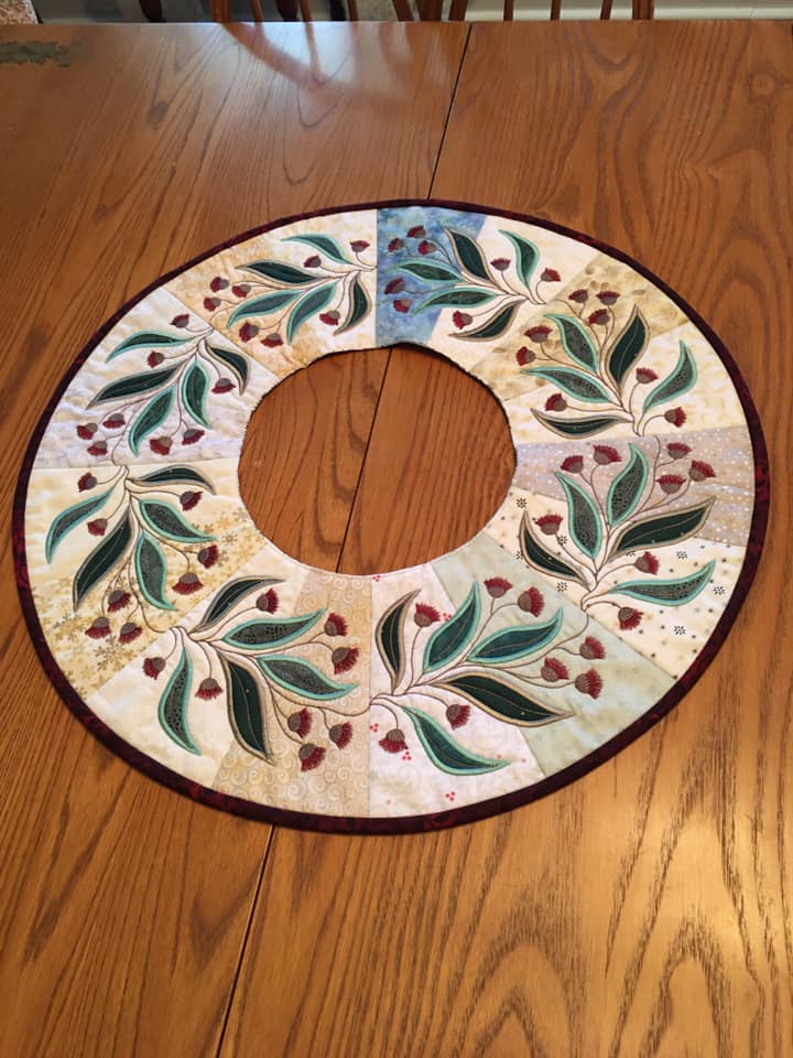 Eucalyptus Wreath 5x5 6x6 7x7 8x8 - Sweet Pea Australia In the hoop machine embroidery designs. in the hoop project, in the hoop embroidery designs, craft in the hoop project, diy in the hoop project, diy craft in the hoop project, in the hoop embroidery patterns, design in the hoop patterns, embroidery designs for in the hoop embroidery projects, best in the hoop machine embroidery designs perfect for all hoops and embroidery machines