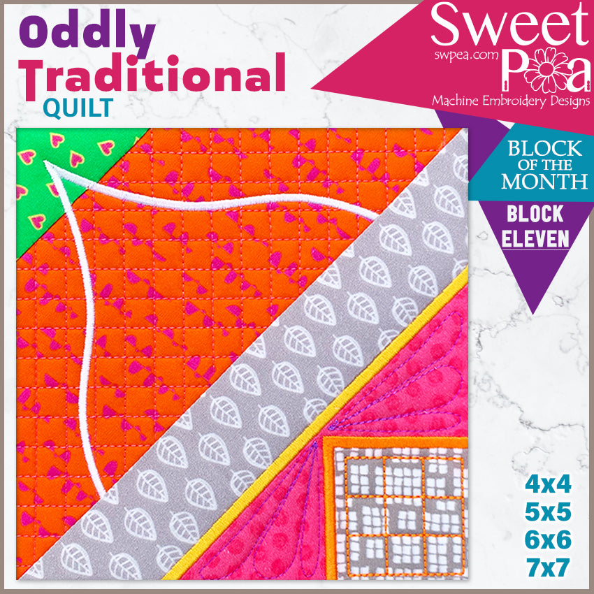 Oddly Traditional Quilt BOM Sew Along Quilt Block 11 - Sweet Pea Australia In the hoop machine embroidery designs. in the hoop project, in the hoop embroidery designs, craft in the hoop project, diy in the hoop project, diy craft in the hoop project, in the hoop embroidery patterns, design in the hoop patterns, embroidery designs for in the hoop embroidery projects, best in the hoop machine embroidery designs perfect for all hoops and embroidery machines