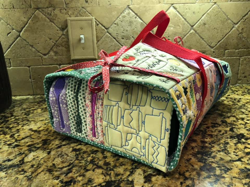 Casserole Holder 4x4 5x5 - Sweet Pea Australia In the hoop machine embroidery designs. in the hoop project, in the hoop embroidery designs, craft in the hoop project, diy in the hoop project, diy craft in the hoop project, in the hoop embroidery patterns, design in the hoop patterns, embroidery designs for in the hoop embroidery projects, best in the hoop machine embroidery designs perfect for all hoops and embroidery machines