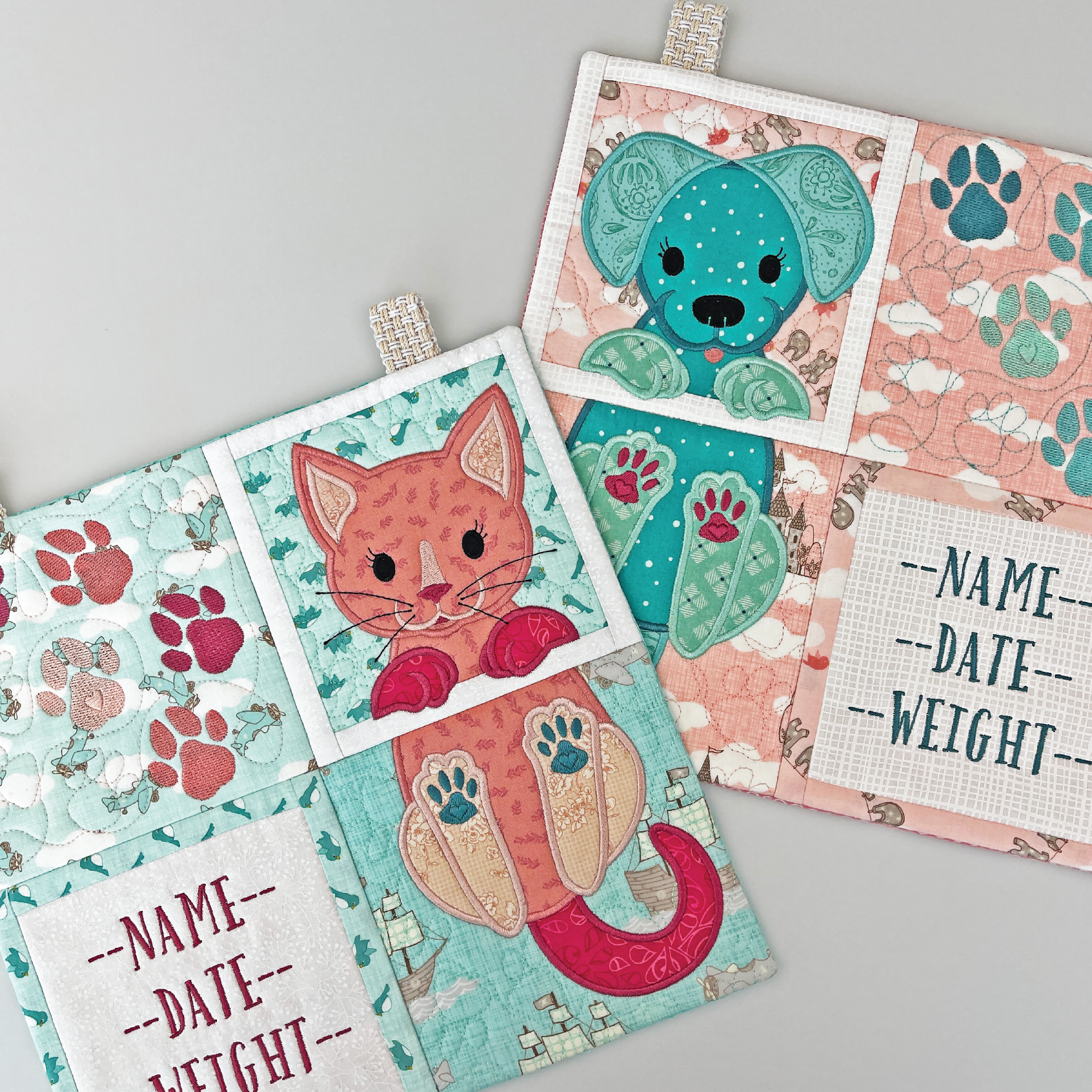 Puppy and Kitten Birth Announcement Hanger 4x4 5x5 6x6 7x7 - Sweet Pea Australia In the hoop machine embroidery designs. in the hoop project, in the hoop embroidery designs, craft in the hoop project, diy in the hoop project, diy craft in the hoop project, in the hoop embroidery patterns, design in the hoop patterns, embroidery designs for in the hoop embroidery projects, best in the hoop machine embroidery designs perfect for all hoops and embroidery machines