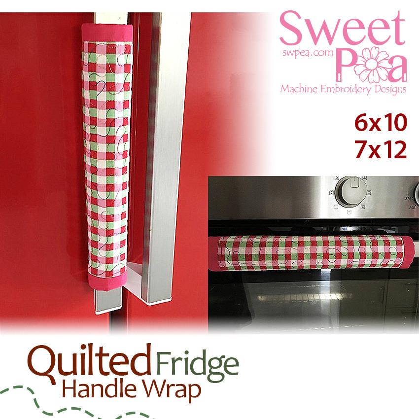 Quilted Fridge Handle Wrap 6x10 and 7x12 - Sweet Pea Australia In the hoop machine embroidery designs. in the hoop project, in the hoop embroidery designs, craft in the hoop project, diy in the hoop project, diy craft in the hoop project, in the hoop embroidery patterns, design in the hoop patterns, embroidery designs for in the hoop embroidery projects, best in the hoop machine embroidery designs perfect for all hoops and embroidery machines