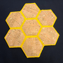 Honeybee Placemat & Coaster Set - Sweet Pea In The Hoop Machine Embroidery Design