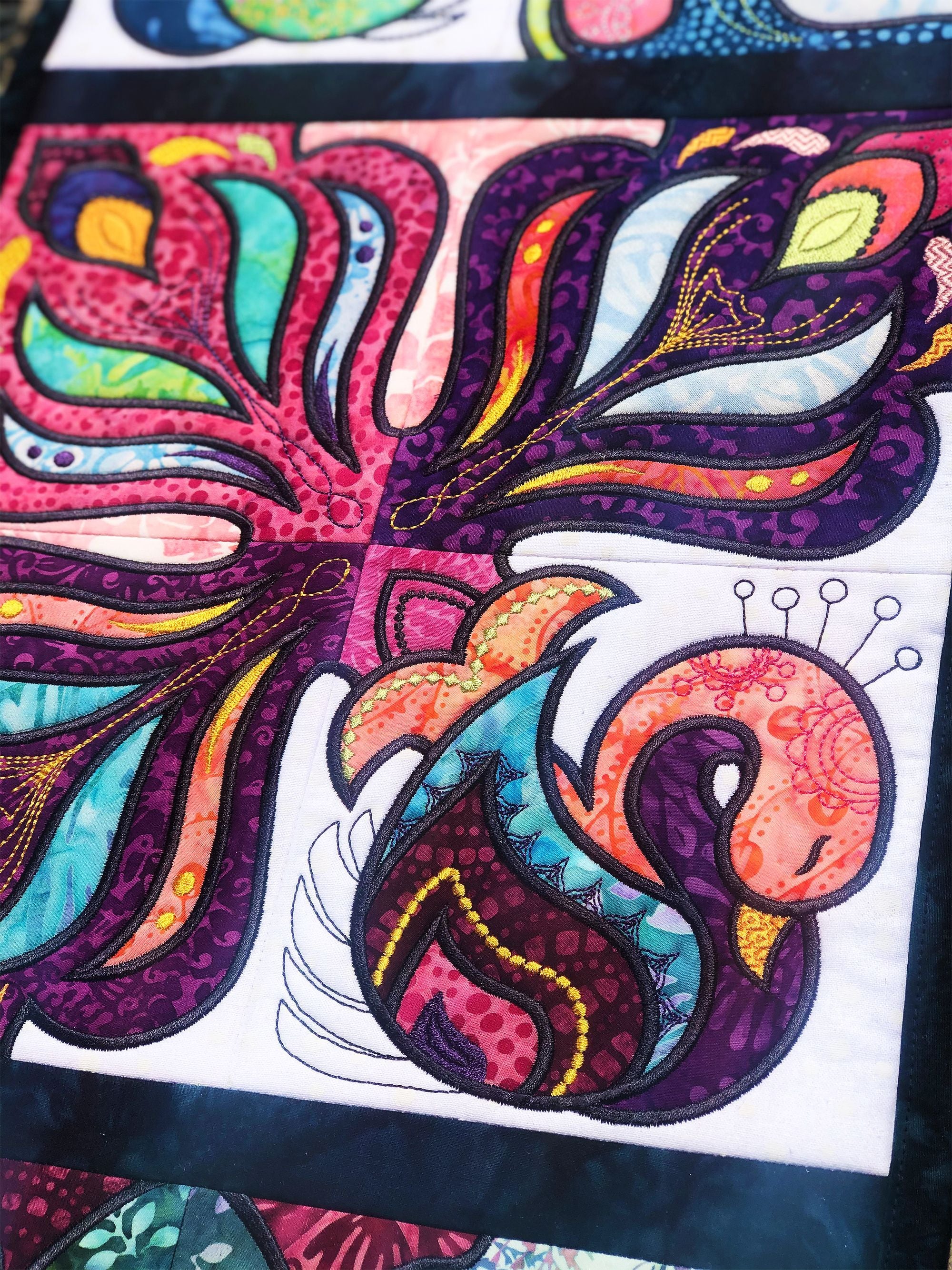 Rangoli Inspired Peacock Table Runner 4x4 5x5 6x6 7x7 - Sweet Pea Australia In the hoop machine embroidery designs. in the hoop project, in the hoop embroidery designs, craft in the hoop project, diy in the hoop project, diy craft in the hoop project, in the hoop embroidery patterns, design in the hoop patterns, embroidery designs for in the hoop embroidery projects, best in the hoop machine embroidery designs perfect for all hoops and embroidery machines