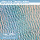 Perfect Pro™ Faux Leather - Reptile Light Blue 0.8mm | Sweet Pea.