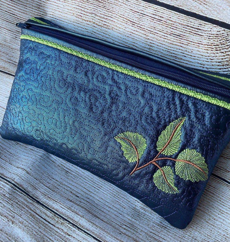 Floral Cosmetic Bag 5x7 6x10 7x12 - Sweet Pea