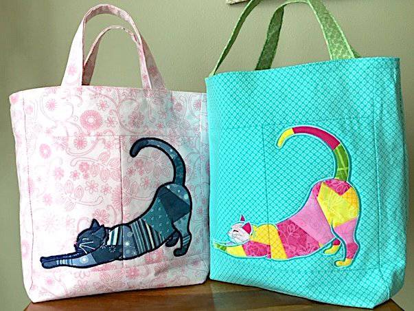 Shopping bag cat break through Esschert design