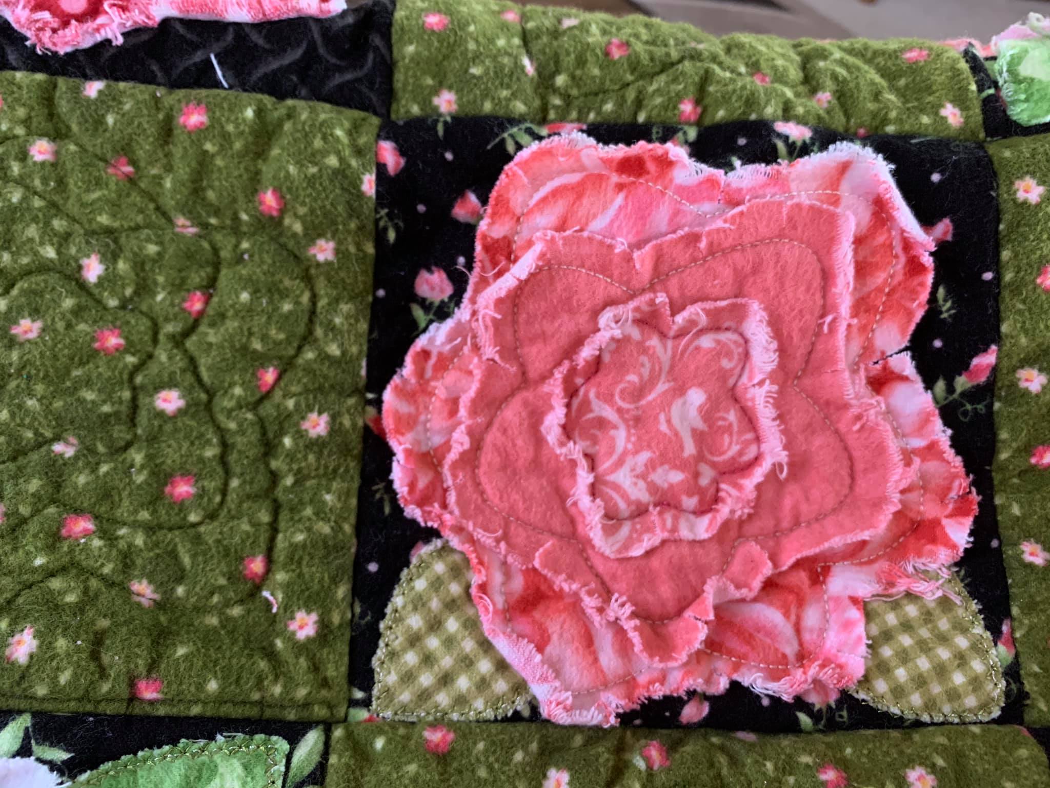 Shaggy Roses Quilt 4x4 5x5 6x6 7x7 - Sweet Pea Australia In the hoop machine embroidery designs. in the hoop project, in the hoop embroidery designs, craft in the hoop project, diy in the hoop project, diy craft in the hoop project, in the hoop embroidery patterns, design in the hoop patterns, embroidery designs for in the hoop embroidery projects, best in the hoop machine embroidery designs perfect for all hoops and embroidery machines