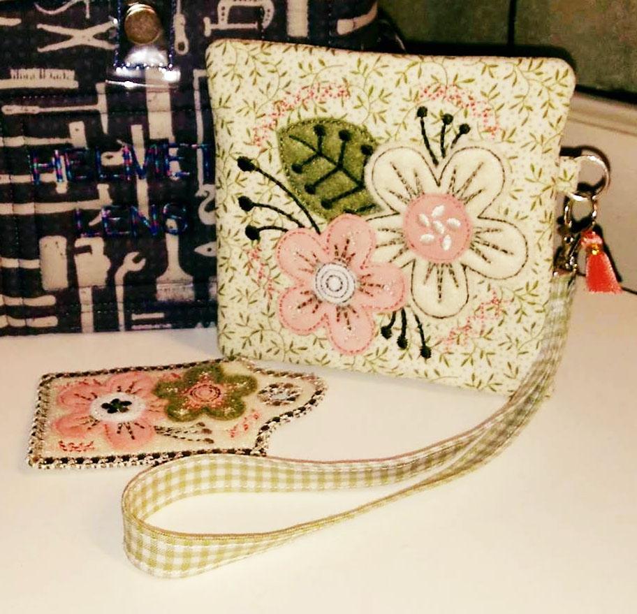 Flower luggage tags and Zipper Purse 4x4 5x5 6x6 - Sweet Pea Australia In the hoop machine embroidery designs. in the hoop project, in the hoop embroidery designs, craft in the hoop project, diy in the hoop project, diy craft in the hoop project, in the hoop embroidery patterns, design in the hoop patterns, embroidery designs for in the hoop embroidery projects, best in the hoop machine embroidery designs perfect for all hoops and embroidery machines