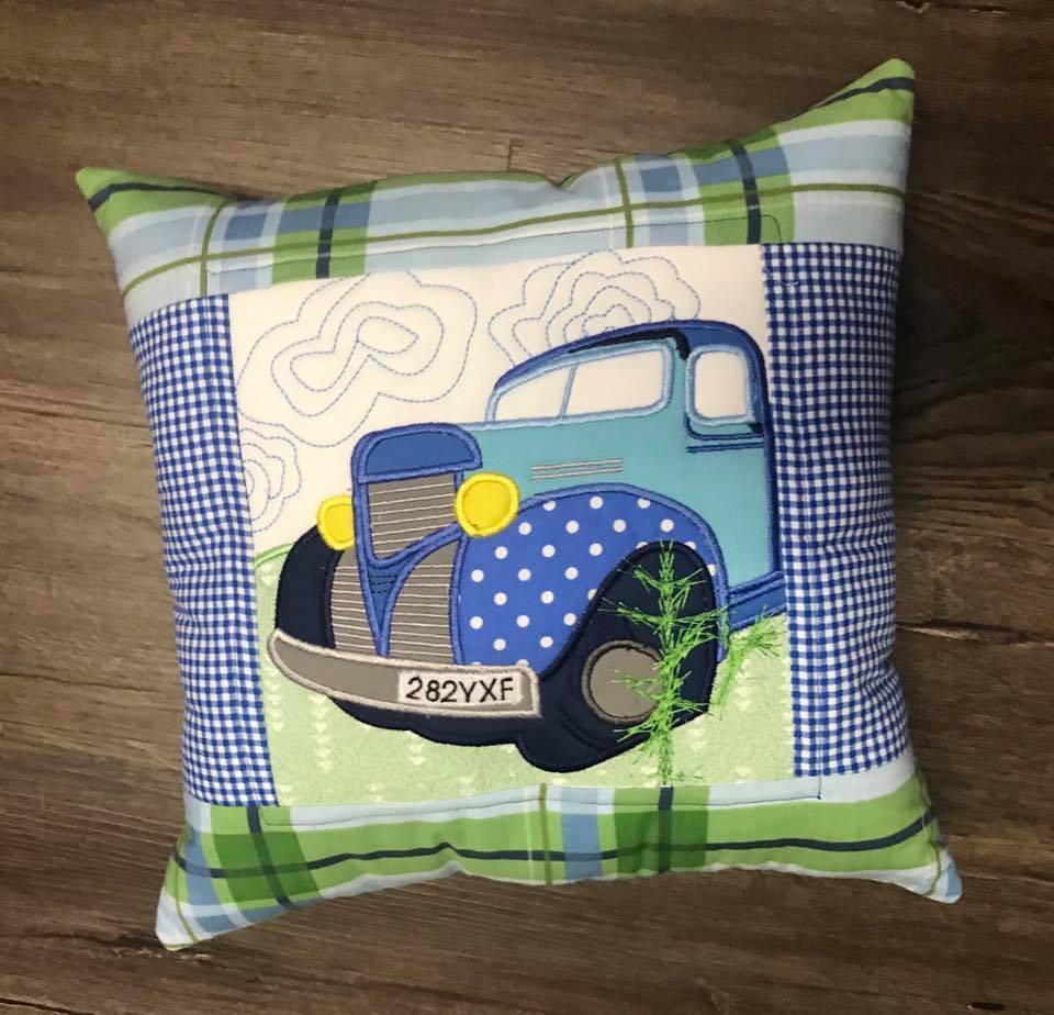 Ute/ Truck Art Cushion 6x6 7x7 8x8 9x9 - Sweet Pea Australia In the hoop machine embroidery designs. in the hoop project, in the hoop embroidery designs, craft in the hoop project, diy in the hoop project, diy craft in the hoop project, in the hoop embroidery patterns, design in the hoop patterns, embroidery designs for in the hoop embroidery projects, best in the hoop machine embroidery designs perfect for all hoops and embroidery machines
