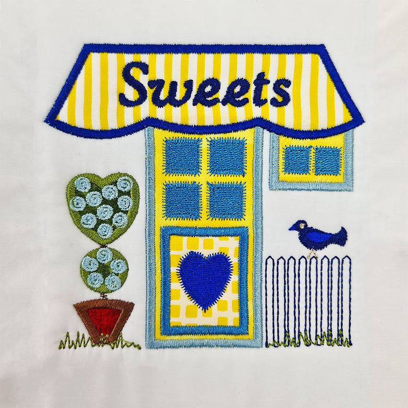 Assorted Home & Storefront Appliques 5x7 6x10 7x12 - Sweet Pea