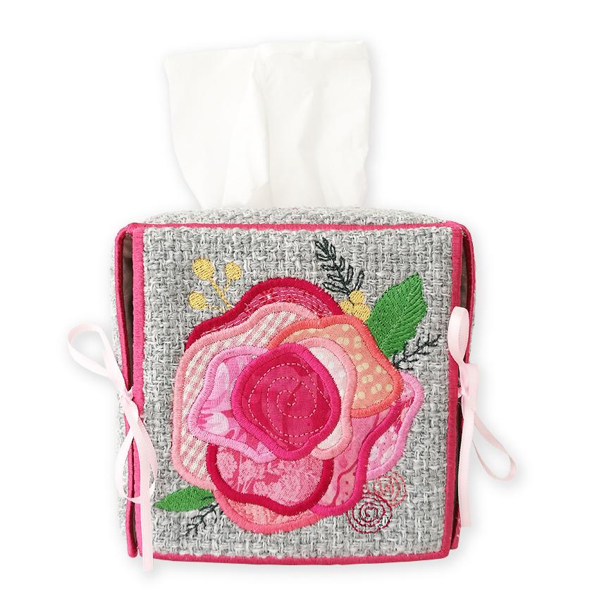 Roses Tissue Box 5x7 - Sweet Pea Australia In the hoop machine embroidery designs. in the hoop project, in the hoop embroidery designs, craft in the hoop project, diy in the hoop project, diy craft in the hoop project, in the hoop embroidery patterns, design in the hoop patterns, embroidery designs for in the hoop embroidery projects, best in the hoop machine embroidery designs perfect for all hoops and embroidery machines