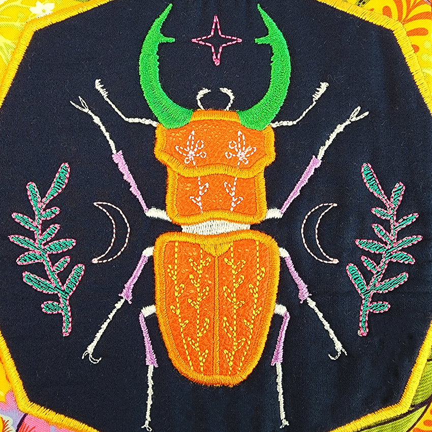 Willson's Wonders Insect Quilt 4x4 5x5 6x6 7x7 In the hoop machine embroidery designs