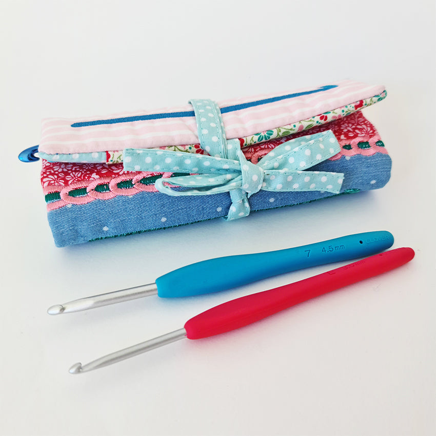 Crochet Hook Wrap 6x10 7x12 9.5x14 - Sweet Pea Australia In the hoop machine embroidery designs. in the hoop project, in the hoop embroidery designs, craft in the hoop project, diy in the hoop project, diy craft in the hoop project, in the hoop embroidery patterns, design in the hoop patterns, embroidery designs for in the hoop embroidery projects, best in the hoop machine embroidery designs perfect for all hoops and embroidery machines