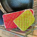 Reusable Cleaning Sponges 4x4 5x7 - Sweet Pea